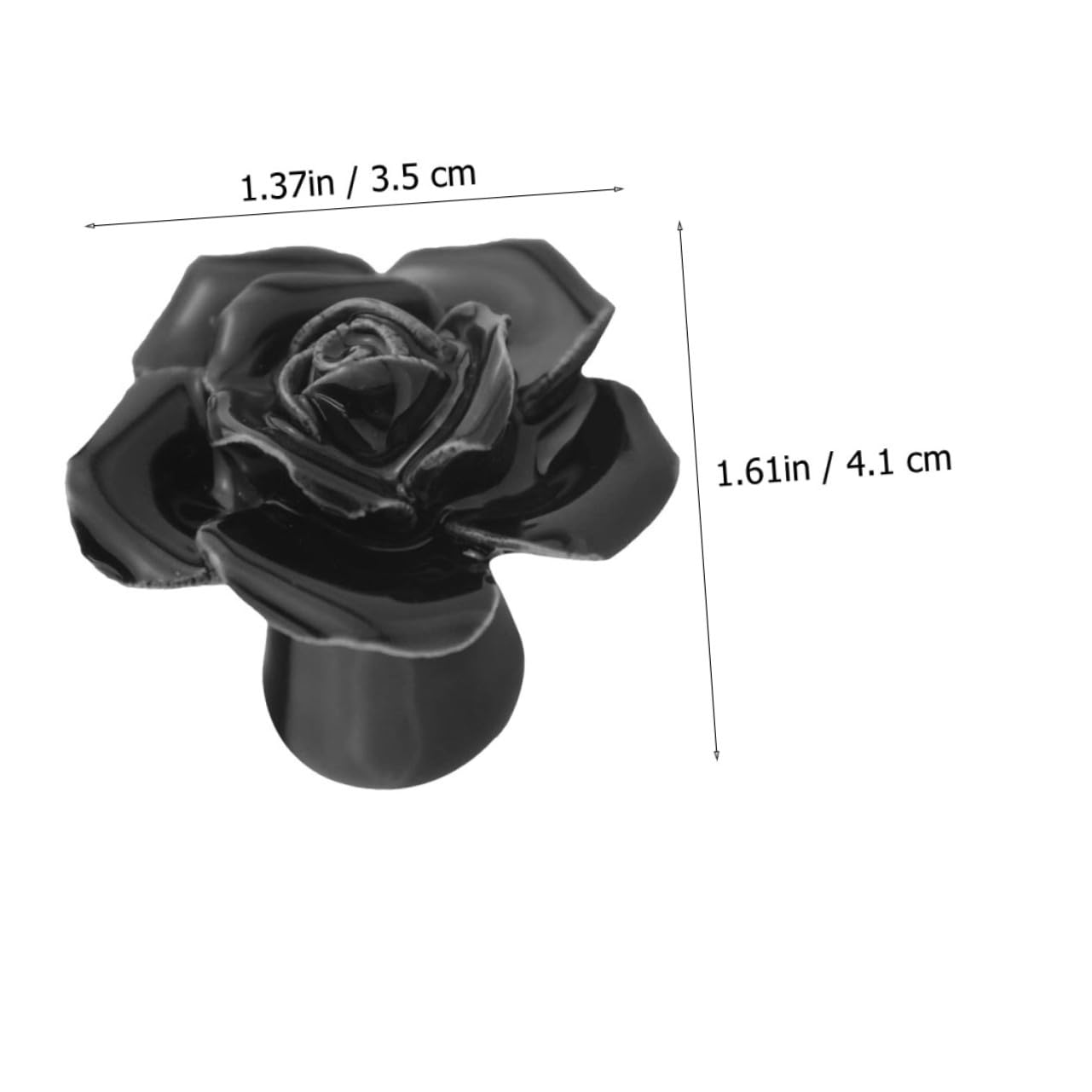 LIFKOME Rosen Schrankknopf aus Keramik, 8 Stück für Schubladen und Schränke