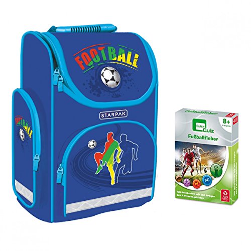 Preisvergleich Produktbild Starpak Fußball / Football Schulranzen Tornister 37cm mit Reißverschluss