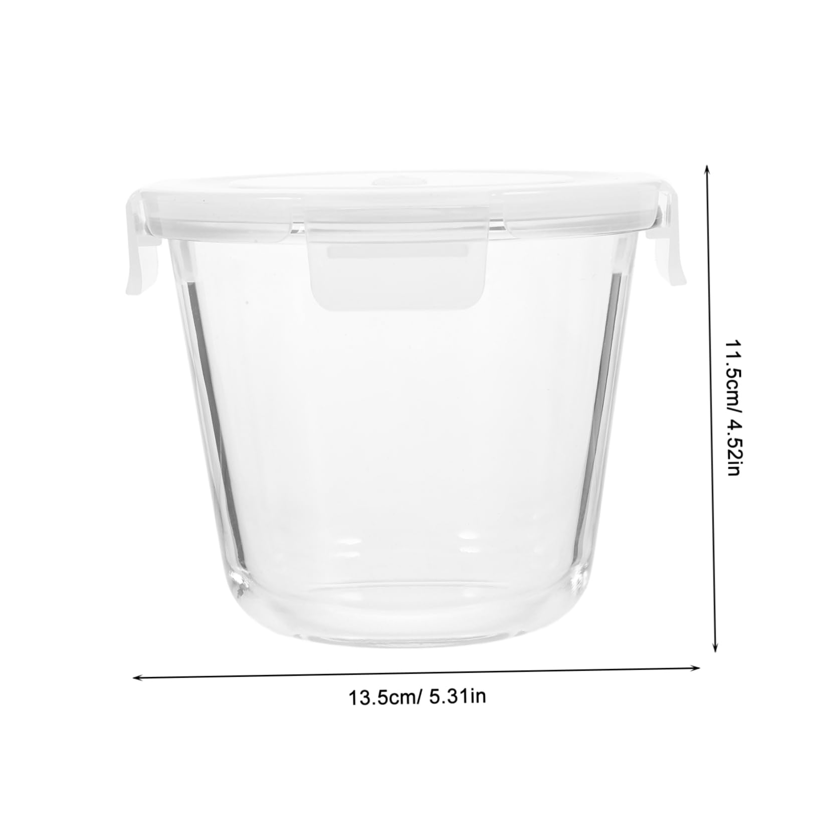VALICLUD Fiambrera de Vidrio con Tapa 700ml para Almacenar Alimentos