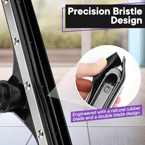 Image of Replacement Floor Tool Compatible with ProTeam 101446 E-Z Glide Backpack Vacuum,Compatible with Hoover C2401, 14 inch Multi-Surface Brush for Commercial Cleaner(1 Pack,Rubber Squeegee)