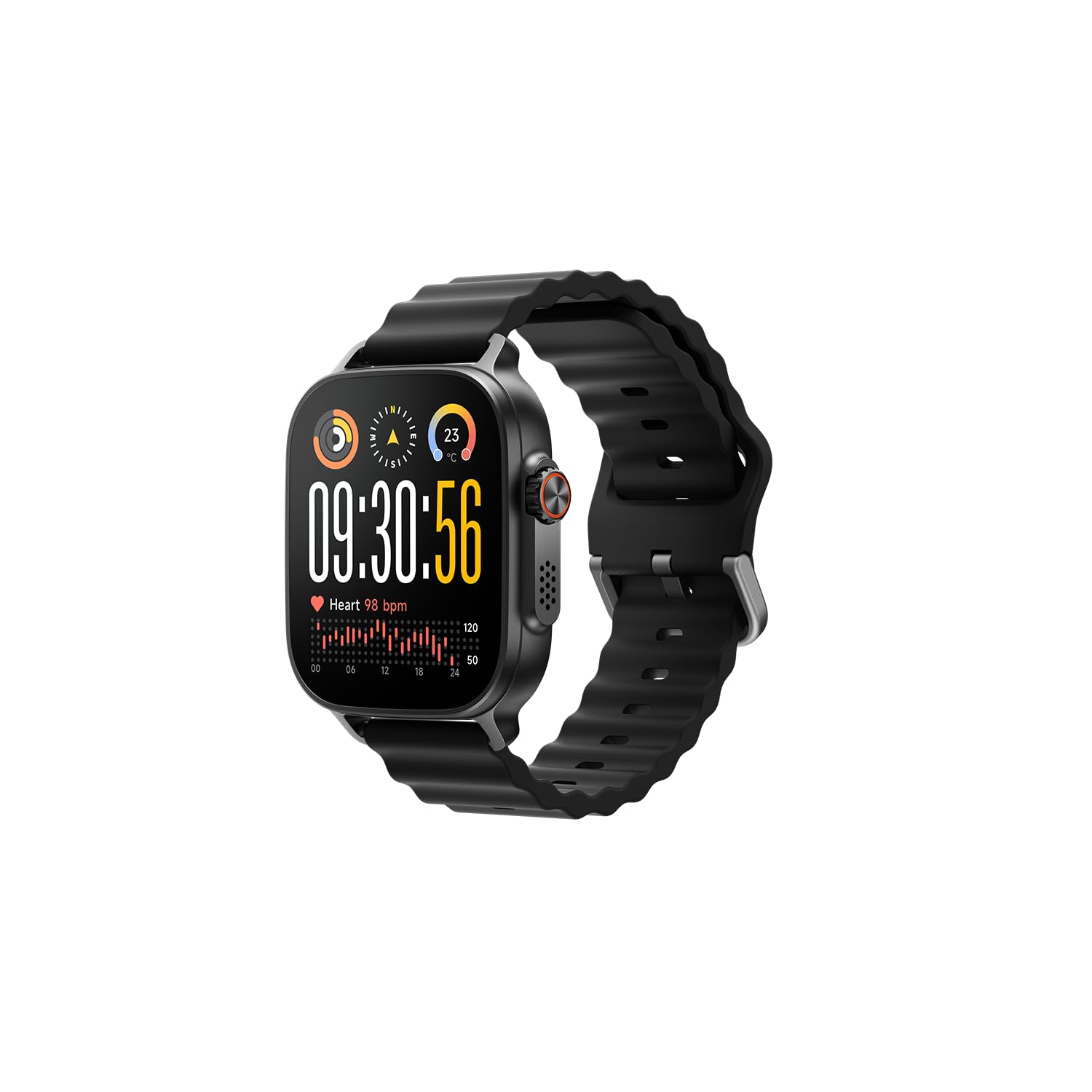 realme Watch 5, Display AMOLED da 1,97", Fluidità incredibile a 60Hz, 108 modalità sportive e monitoraggio della salute, NFC, Titanium Black EU