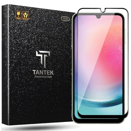 Image of TitanGuard Tempered Glass Screen Protector Guard for Samsung Galaxy M34 and Samsung Galaxy A24 4G (6.5 Inch) - 9H Hardness, Military Grade, Anti-Static, Easy Installation Kit - 1 PACK