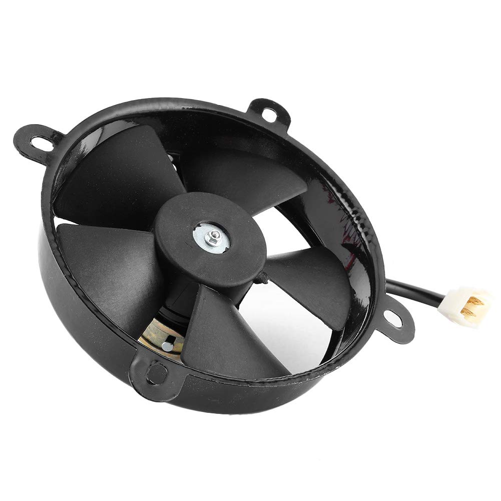 Ventola del Radiatore Elettrica Nera da 6 Pollici, Ventola di Raffreddamento del Radiatore del Motore Durevole in Ferro da 12 V, Resistente agli Urti, Prestazioni Stabili per Dirt Bike