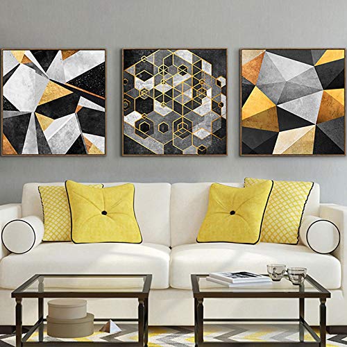 Peinture abstraite géométrique sur toile d'art moderne de haute qualité - 2