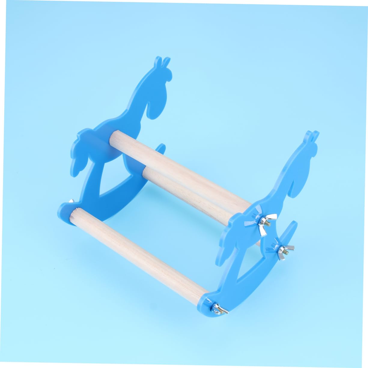 POPETPOP Lot De 3 Balançoires en Bois pour Perroquet Jouet À Mâcher pour Animaux De Compagnie Couleur Aléatoire