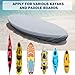 Kohree 600D Kayak Cover Waterproof, Kayak Covers for Outdoor Storage, Heavy Duty UV Protection Paddle Board Covers SUP Canoe Cover, 10.2-11.5ft