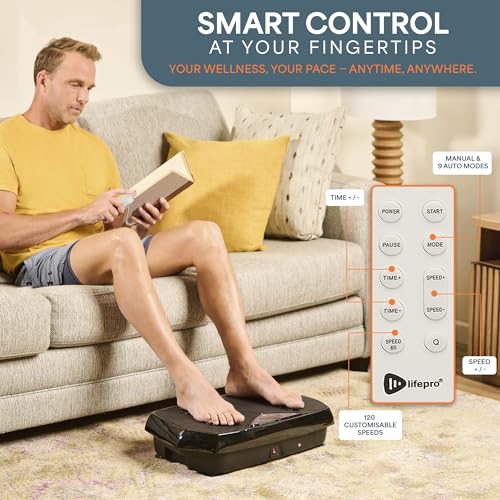 LifePro Hexaplate Acupressure Vibration Plate Exercise Machine, Lymphatic Drainage Fitness Platform for Home, Helps Burn Calories and Relieve Back & Joint Pain - Image 5