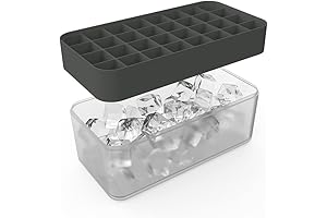 W&P Silicone Ice Cube Tray with Spill-Proof Lid