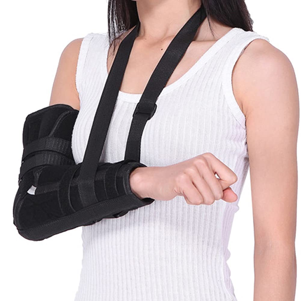Cabestrillo para Brazo Ajustable Transpirable Hombro Brace Inmovilizador Médico Unisex Rotador Manguito Codo Soporte para dislocación Fractura Esguinces Roto Huesos fracturados Hombres Mujeres (Color
