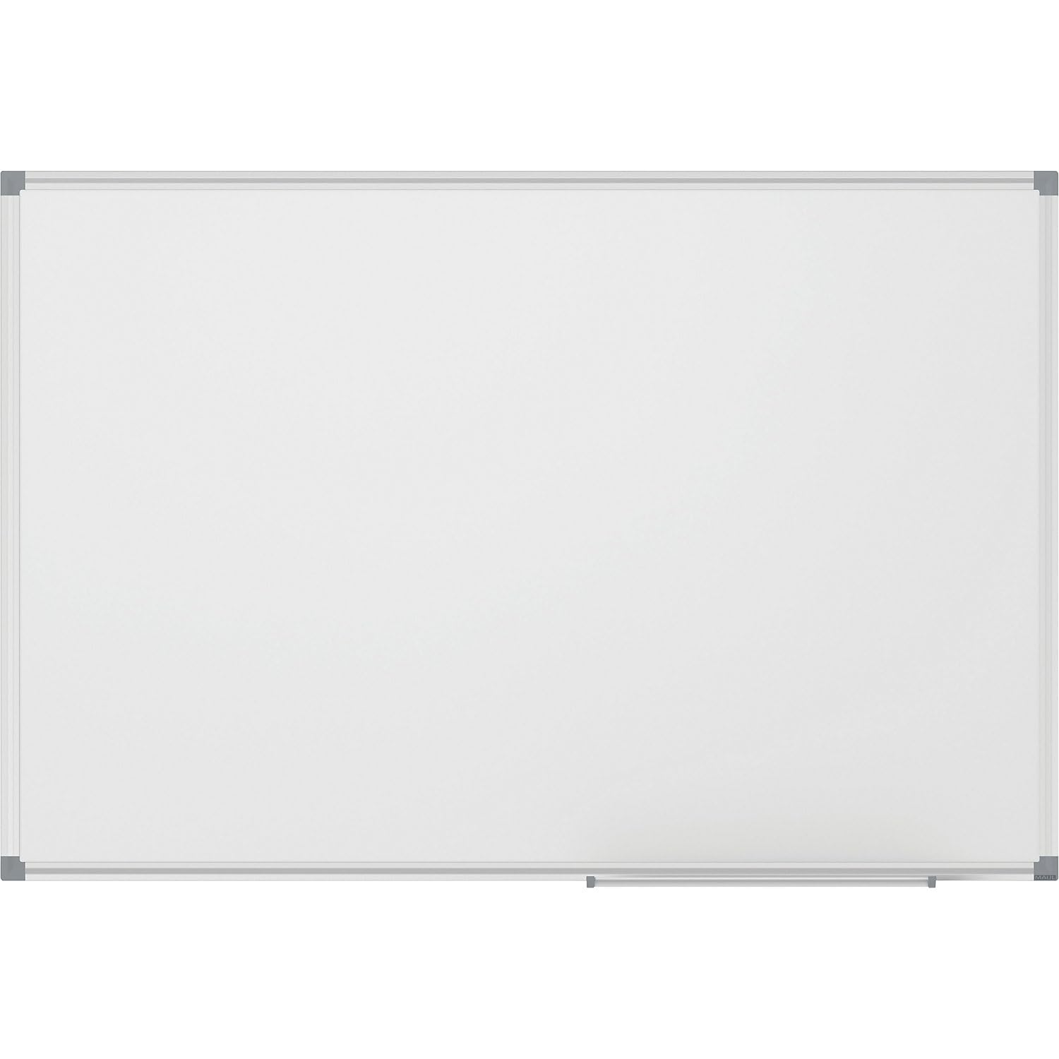 MAUL | Whiteboard MAULstandard | viel Platz für Ideen, magnethaftend für Notizen, trocken abwischbar, flexible Hoch- oder Querformat-Montage, Ablageschale