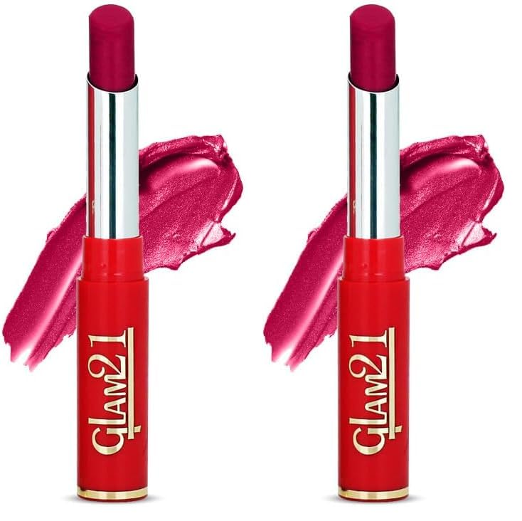Image of Glam21 Matte Pro Ink Non Transfer Lipstick | Long Lasting | Ultra Pigmented |08 Flaming Fuchsia (Pack of 2)