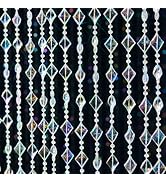 HYVAKUPPA Colorful Crystal Beaded Curtain Hanging Door Beads String Curtain 36 Strands Decorative...