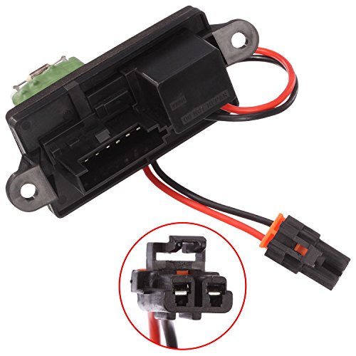PartsSquare Manual HVAC Blower Motor Resistor 15305077 + 15862656 Wire Harness Connector Replacement for CHEVROLET AVALANCHE 1500 2002-2006/ Compatible with CHEVROLET SILVERADO 1500 2001-2004