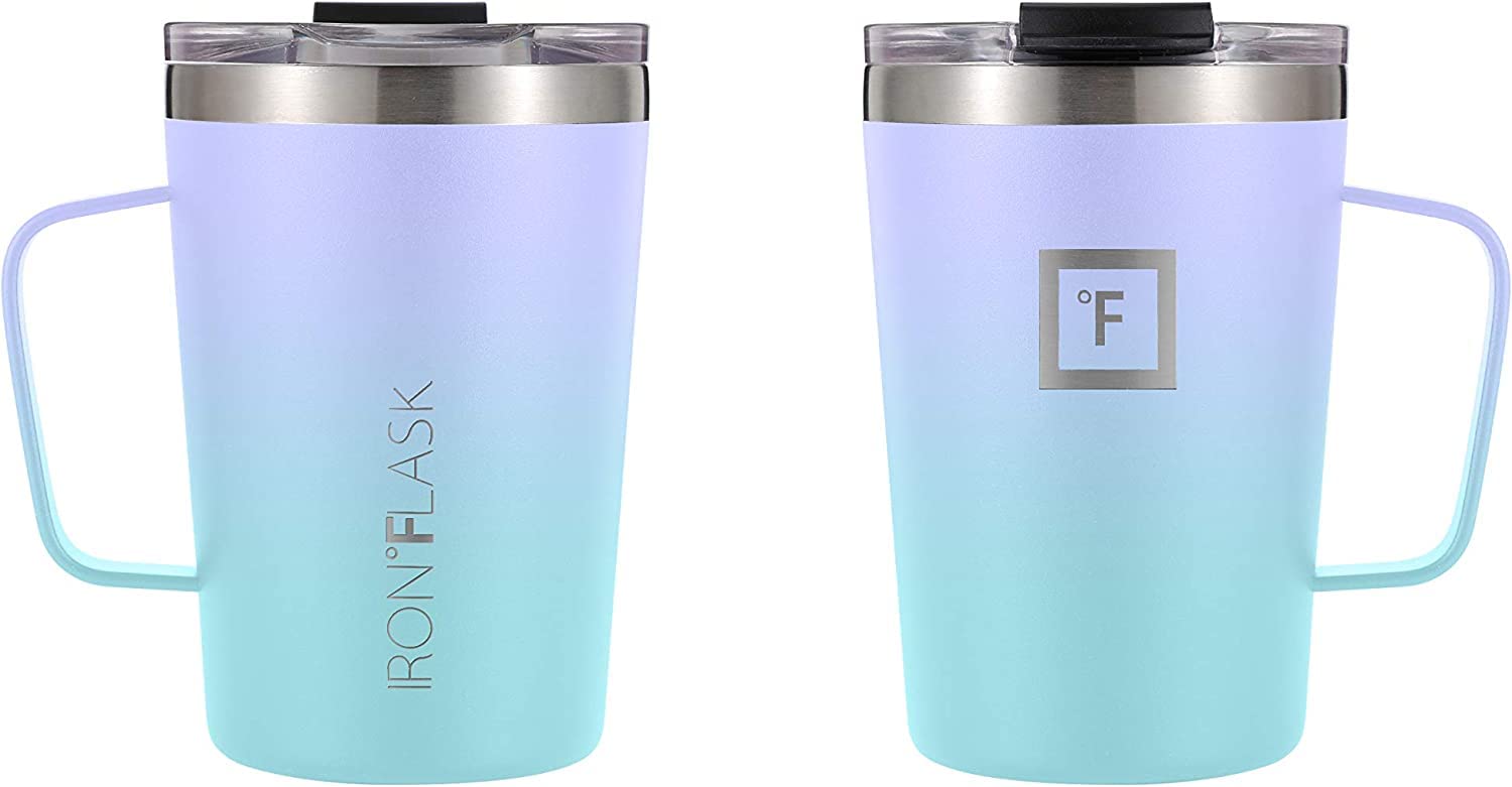 IRON FLASK Grip Coffee Mug 12 Oz, Leak Proof, Vacuum