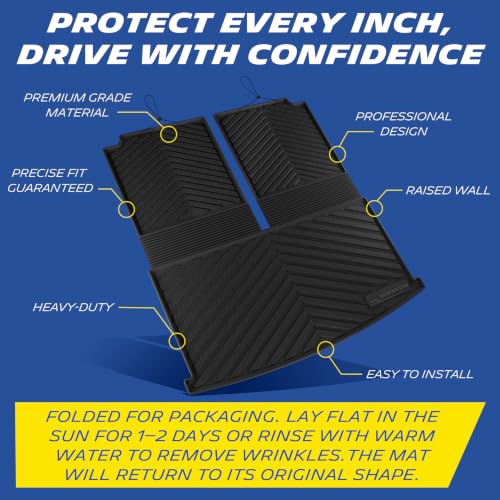 Image of Michelin Vehicle Mats for 2018-2026 Volkswagen VW Atlas, Trunk /Backrest Mat | Custom Fit Cargo Liner & Backrest Protector, Non-Slip, All-Weather TPE Car Accessories, Premier