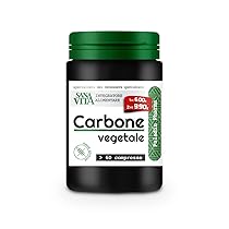 Sanavita Integratore Alimentare Sgonfiante con Carbone Vegetale, contro gonfiore addominale e favorisce la digestione, senza Lattosio, 60 Compresse
