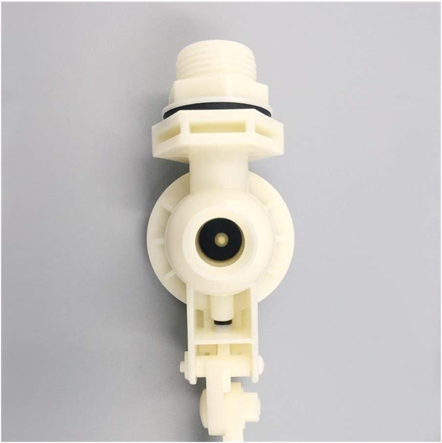 Liquid Water Level Control DN15 1/2 DN20 3/4 Inch DN25 1 Inch BSPT Thread Plastic Float Valve Ball Tank Pool Adjustable Float Valve(DN20)