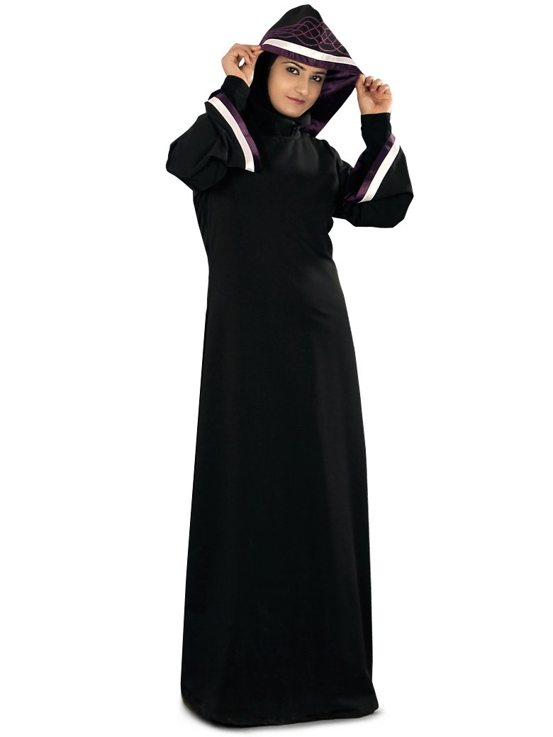 moroccan style hooded abaya