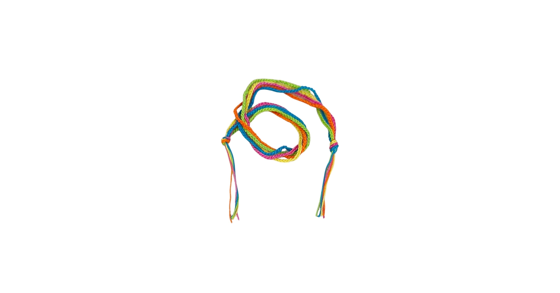 Happy Threads, Handmade Crochet Rainbow Thread Bracelet – Colorful