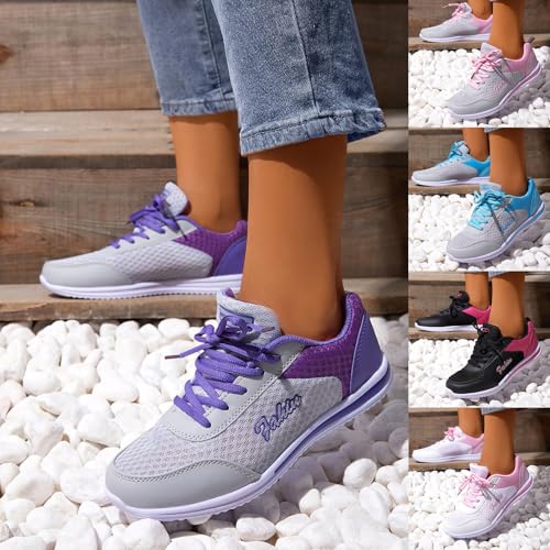 Orthopedic Bowling Shoes Women Breathable Lightweight Mesh Athletic Slip on Sneakers Comfortable Soft Sole Fashion Sneaker2