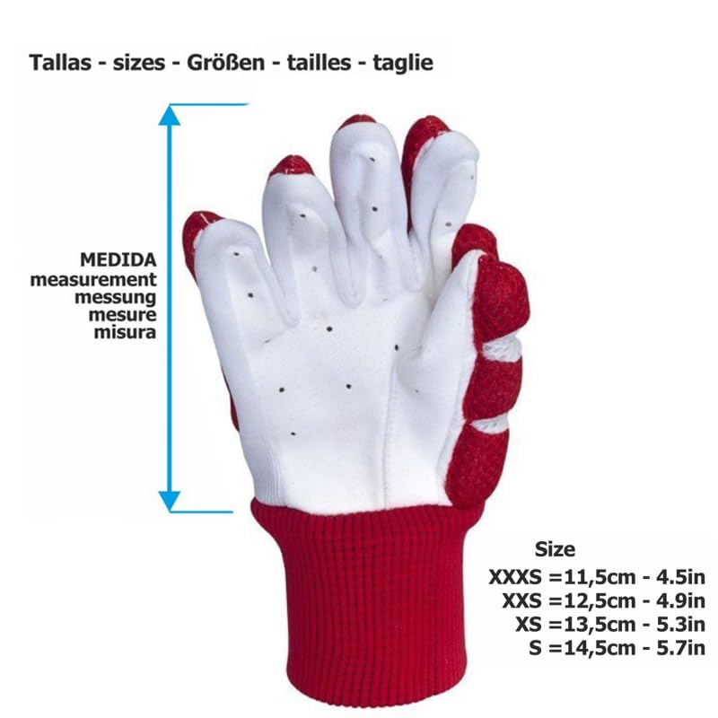 HockeyPlayer L'Estel Skates Par de Guantes Modelo Anatomic Air Ultraligeros - Tejido Lavable - Admite Secadora