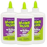 Maddie Rae's Slime Making White Glue (3 Pack - Larger 8oz Bottle) - Non Toxic, School Grade Formula for Perfect Slime Crafts