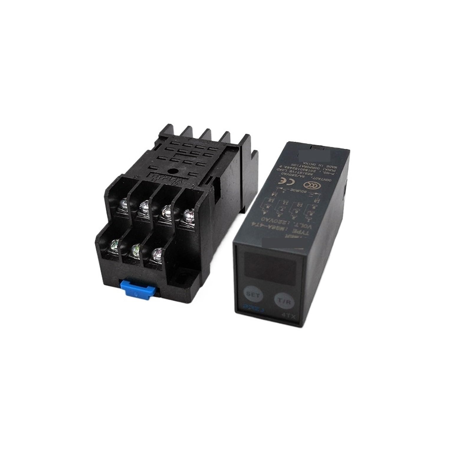Relais temporisé digital H3Y-4 DC24V AC220V avec socle