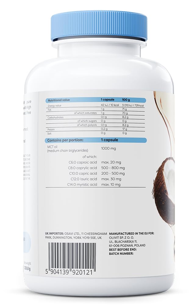 Osavi MCT Oil 1000mg 180 softgels