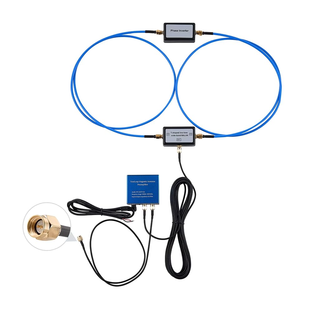Tragbarer 250 MW Passiver Magnetischer Audio-Antennenverstärker mit Geringem Verlust und Großer Reichweite, Magnetisch Gekoppelter YouLoop-Antennenverstärker SMA