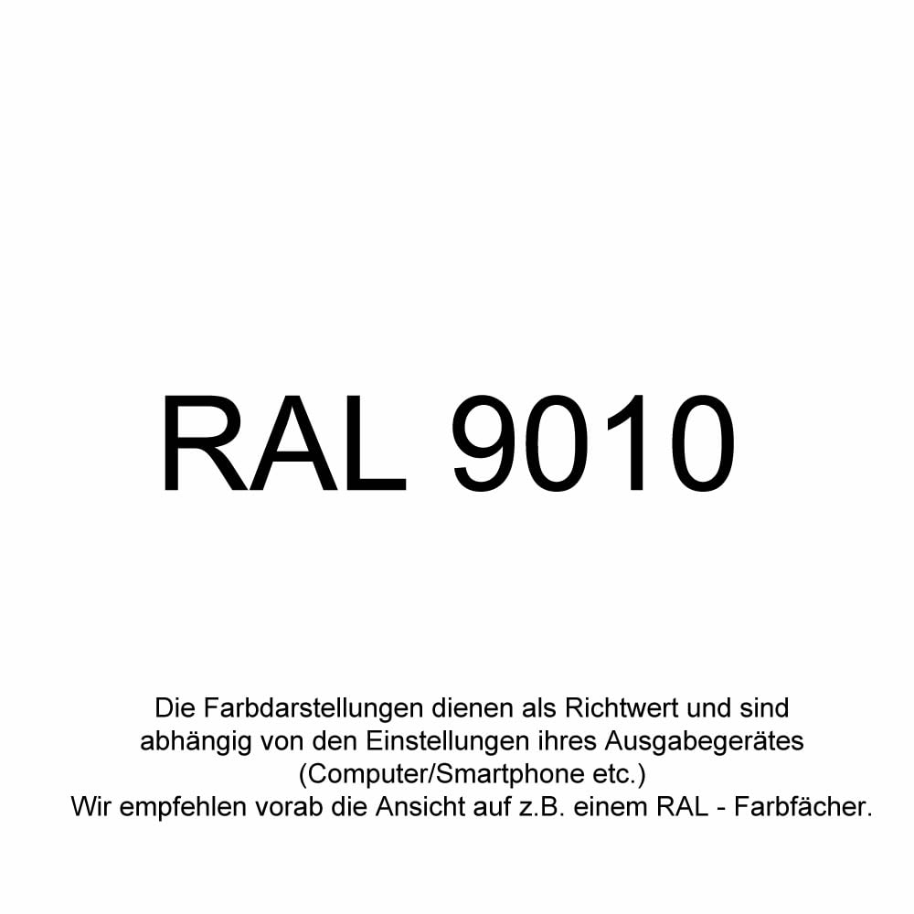 12er Sparpack (1 Karton) Lackspray glänzend 400ml weiss glanz RAL 9010