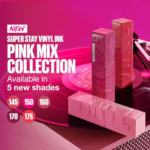 Maybelline Super Stay Vinyl Ink Liquid Lip Color - Highly Pigmented Color and Instant Shine, Sultry, 4.2ml - Image 2