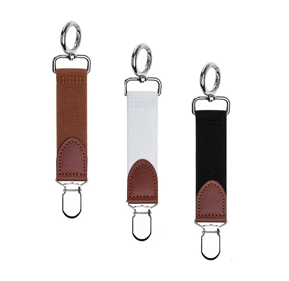 3 Pcs Elastic Hat Clip for Travelling, Cap Holder on Luggage for Women, 3 Colors, 0-image-28