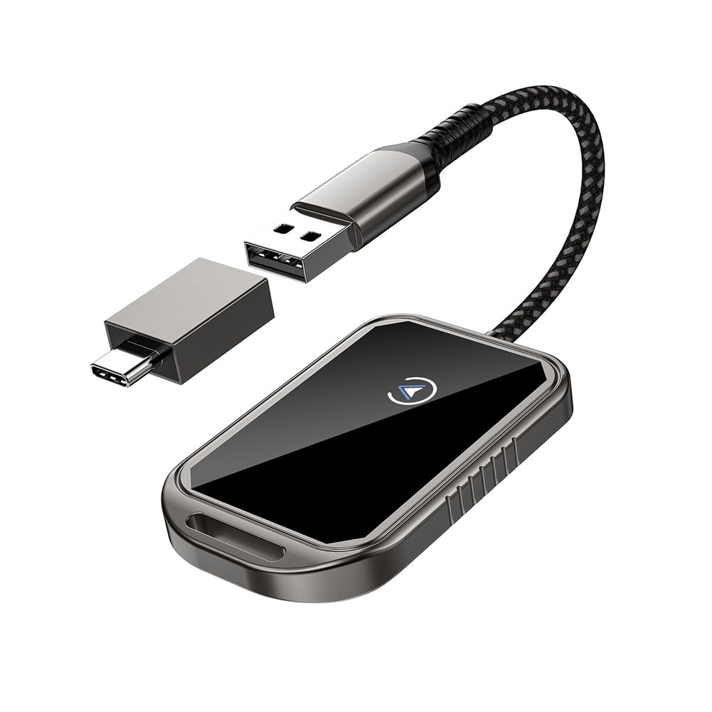 Adaptador CarPlay inalámbrico 2 en 1: olvida los cables con Android Auto Mini Box 8