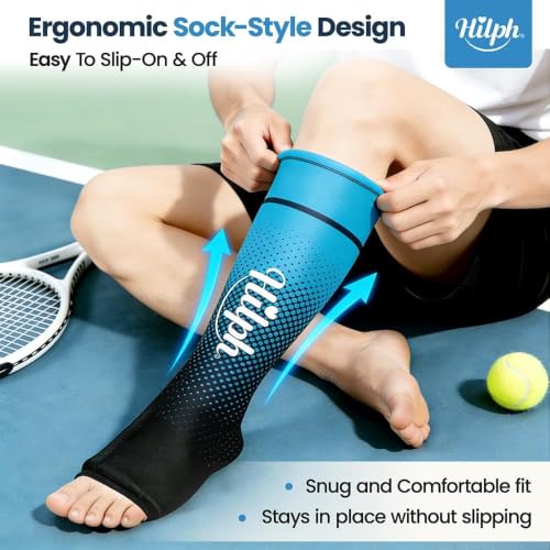 Image of Hilph Full Calf & Foot Ice Pack Wrap, Extended Leg to Foot Ice Cold Sock