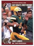 2021 Leaf Pro Set Draft Day #PSDD3 Trey Lance RC - San Francisco 49ers (RC - Rookie Card) (1990 Design)