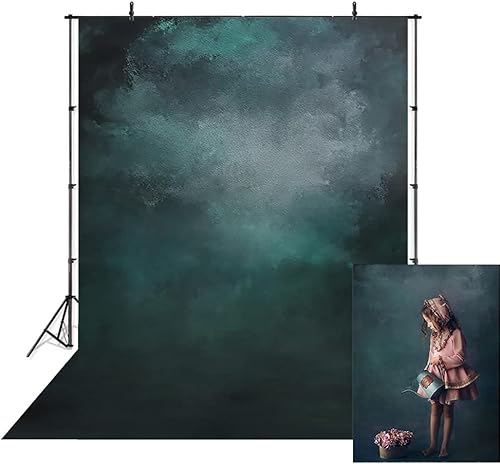 Telón de fondo de fotos vintage degradado de color sólido de 5 x 7 pies, telón de fondo abstracto para fotografía de retrato, fondo profesional para