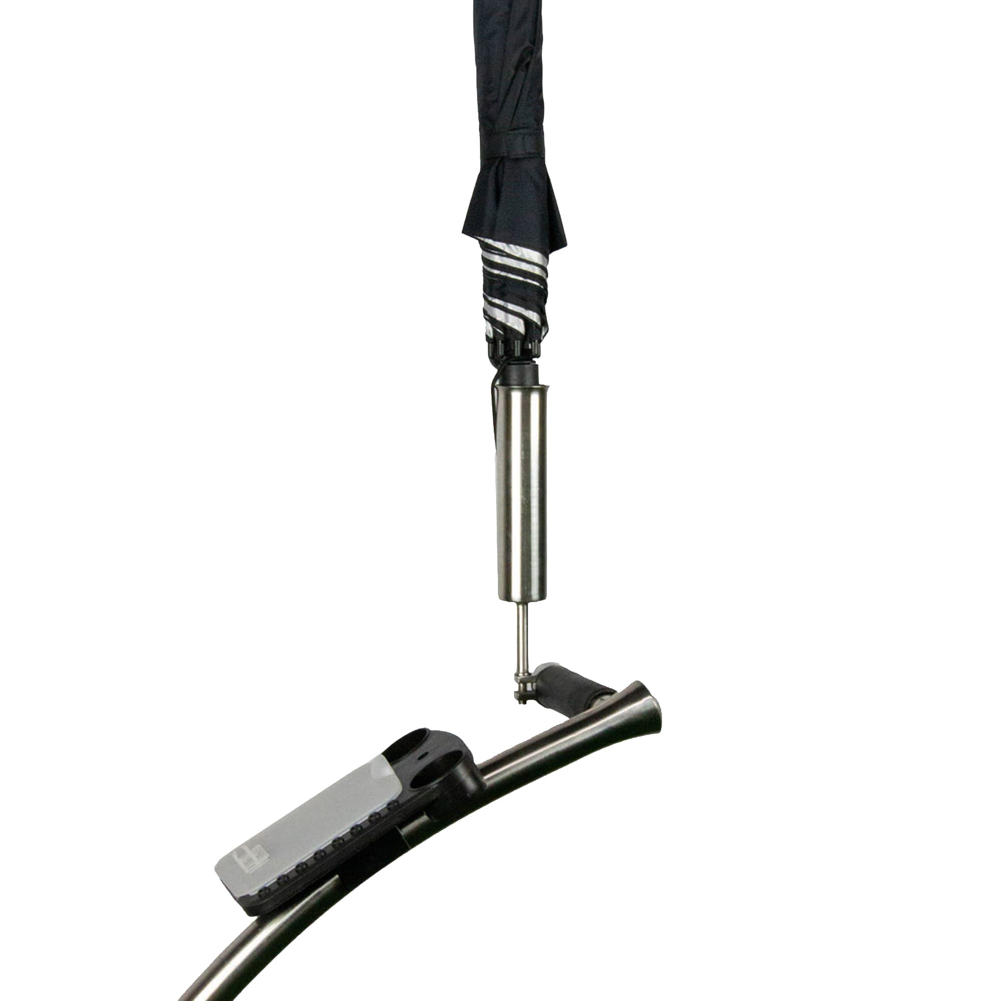 Golftrolley Acero Inoxidable Lluvia pantalla plana/Stainless Steel Golf Umbrella Holder universal de yorrx®