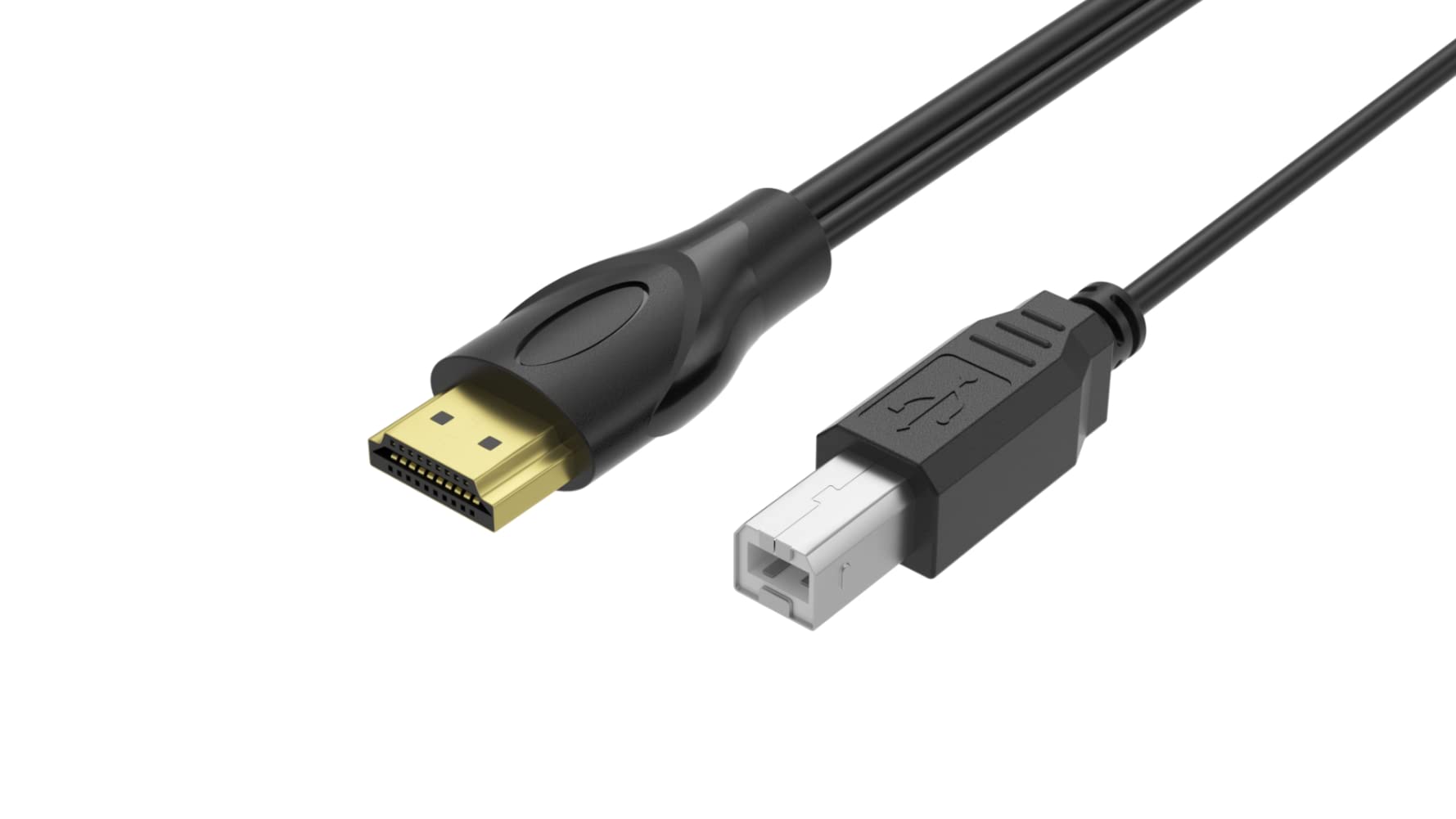 Cavo USB HDMI KVM da 1,8 m per interruttore HDMI KVM, integrato con HDMI USB A a HDMI USB B