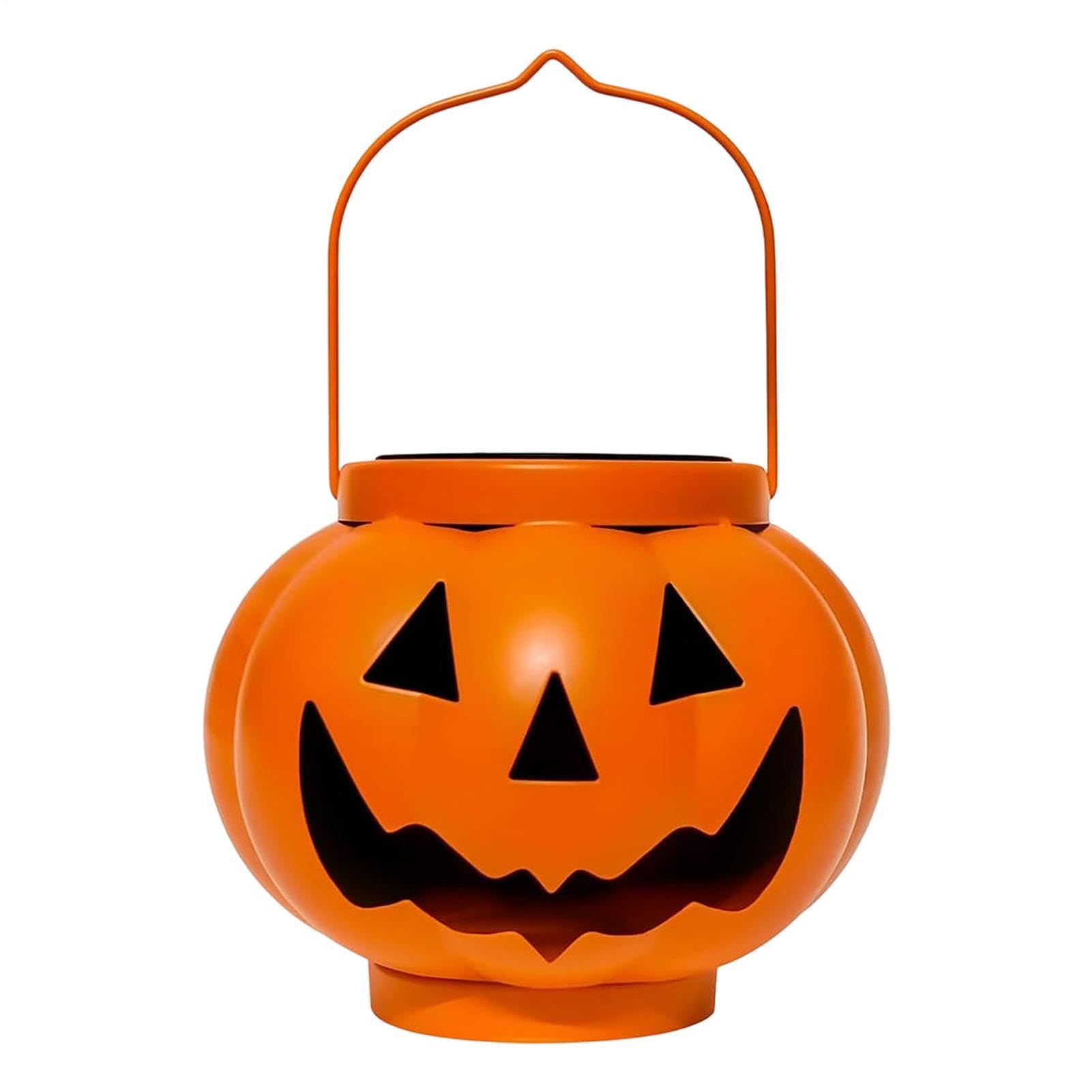 Solarbetriebene Kürbislaterne Wasserdichte & Gruselige Lampe | Halloween Solar Laterne für Herbst, Erntedankfest, Hinterhof, Garten, Weg, Rasen, und Wand