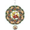 Christmas wind spinners santa claus 12 inch kinetic 3d metal garden outdoor decorations hanging ornament unique gifts for thanksgiving new year easter independence day  urban country home decor