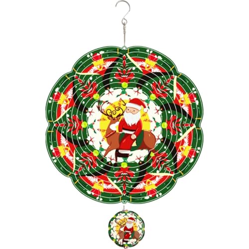 Christmas-Wind-Spinners-Santa-Claus-12-inch-Kinetic-3D-Metal-Garden-Outdoor-Decorations-Hanging-Ornament-Unique-Gifts-for-Thanksgiving-New-Year-Easter-Independence-Day Christmas Wind Spinners Santa Claus 12 inch Kinetic 3D Metal Garden Outdoor Decorations Hanging Ornament Unique Gifts for Thanksgiving New Year Easter Independence Day
