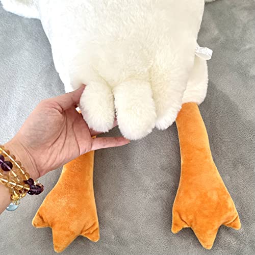 Tanha Goose Plush Stuffed Animals (White, 90cm / 35inch), 1 Pack White Goose Plush, 35.4inch / 90cm - Image 4