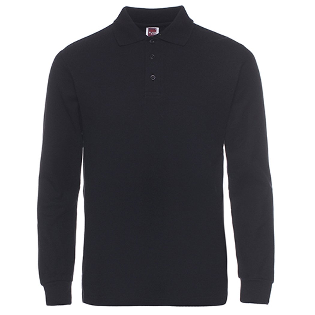 NeedBoMen's Long Sleeve Casual Solid Golf Polo Shirt