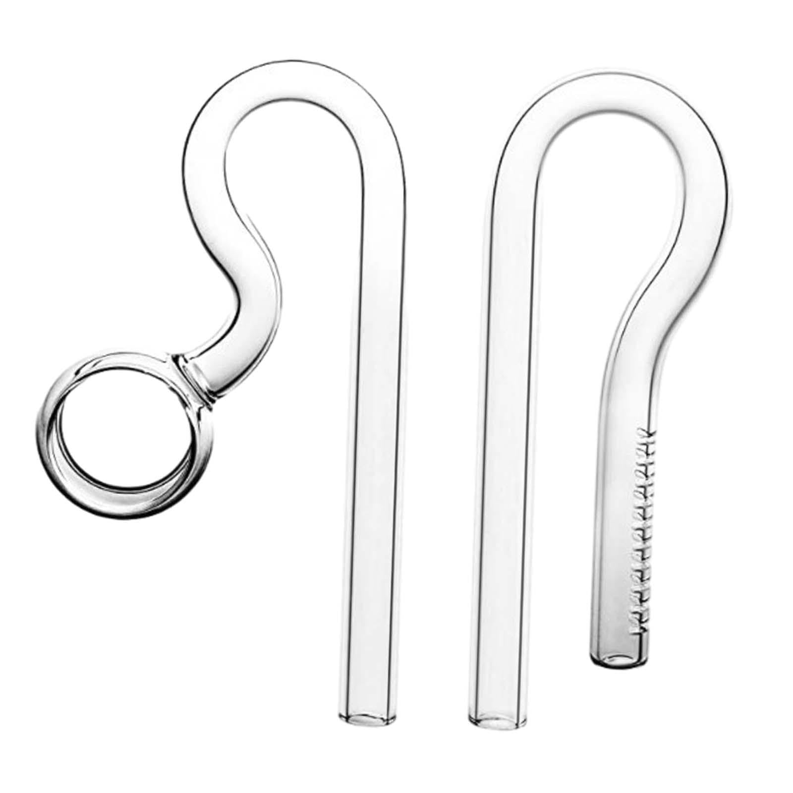 Baoblaze Tubo de de Vidrio, Flujo de Entrada, Salida Violeta, Tanque plantado para Acuario, paisajismo acuático, 13mm