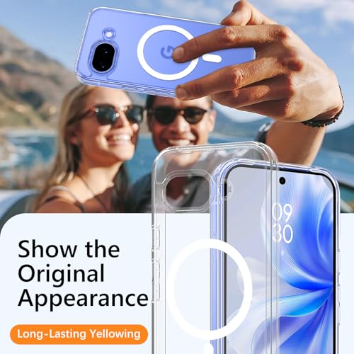Coque Google Pixel 10A antichoc compatible MagSafe fine transparente - 5