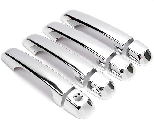 Miniatura 2 de Dreamseek Cubierta de manija de puerta para Toyota Land Cruiser Prado J150 J200 LC200 Lexus GX460 2010-2022 moldura cromada cubierta protectora de