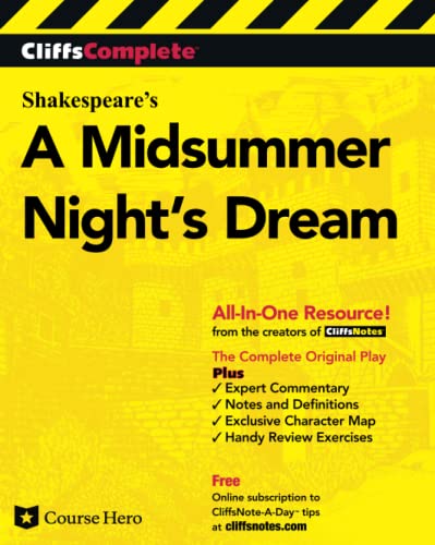 CliffsComplete® A Midsummer Night′s Dream (Cliffs Notes): Complete Text, Commentary, Glossary view 2