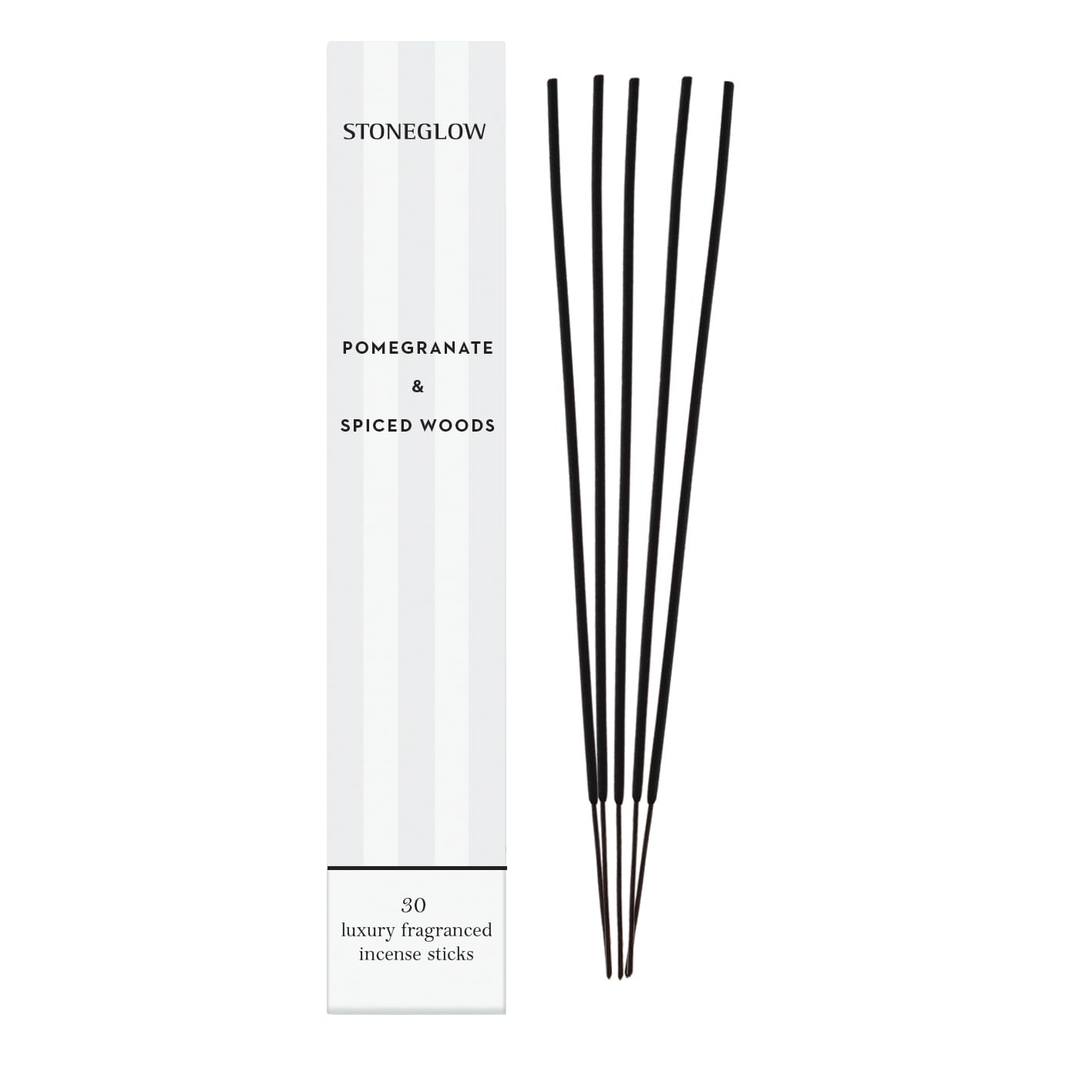 Stoneglow Modern Classics Collection - Pomegranate & Spiced Woods - Scented Incense Sticks (250mm)