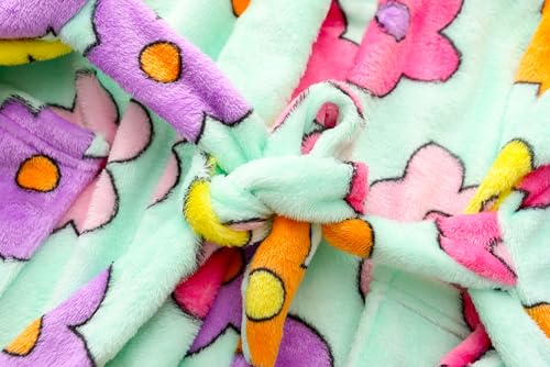 Image of Kids Hooded Bathrobe Girls Soft Plush Hooded Flannel Pajamas Sleepwear Boys Spa Robe