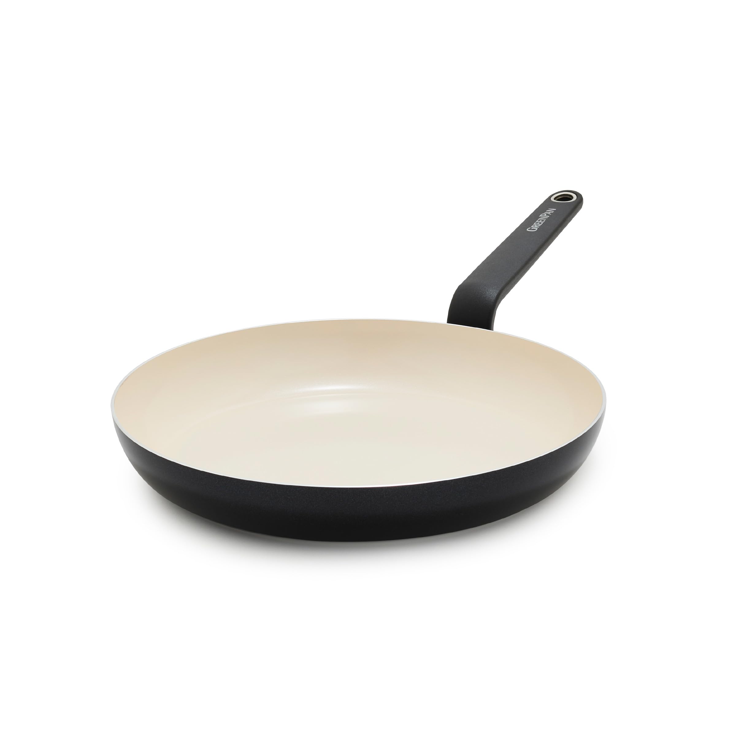 GreenPan Rio Advanced 10" Frying Pan Skillet, Ceramic Nonstick PFAS-Free, Induction Ready, Dishwasher and Oven Safe, Black